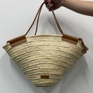 Altuzarra Large Palm Basket Tote in Natural/Canyon (New with tag and dust bag)